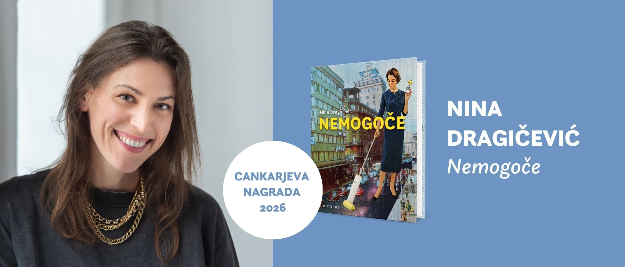 Nina Dragicevic - Cankarjeva nagrada 2026