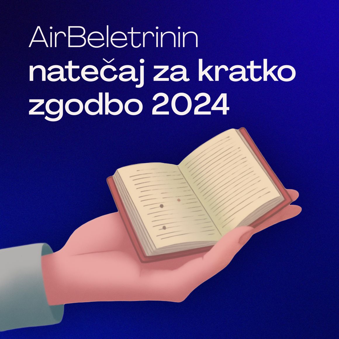 AirBeletrinin natečaj za najboljšo kratko zgodbo 2024