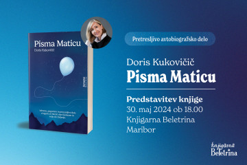 Naslovnica: Literarno popoldne v Mariboru z Doris Kukovičič