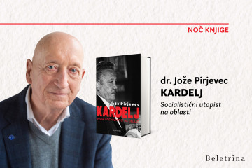 Naslovnica: Dr. Jože Pirjevec v Knjigarni Beletrina v Ljubljani