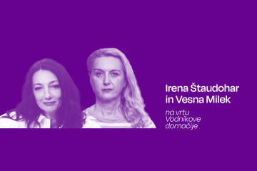Naslovnica: Irena Štaudohar in Vesna Milek na Vodnikovi domačiji