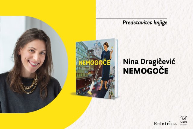 Naslovnica: Nina Dragičević v Knjigarni Maks v Novi Gorici