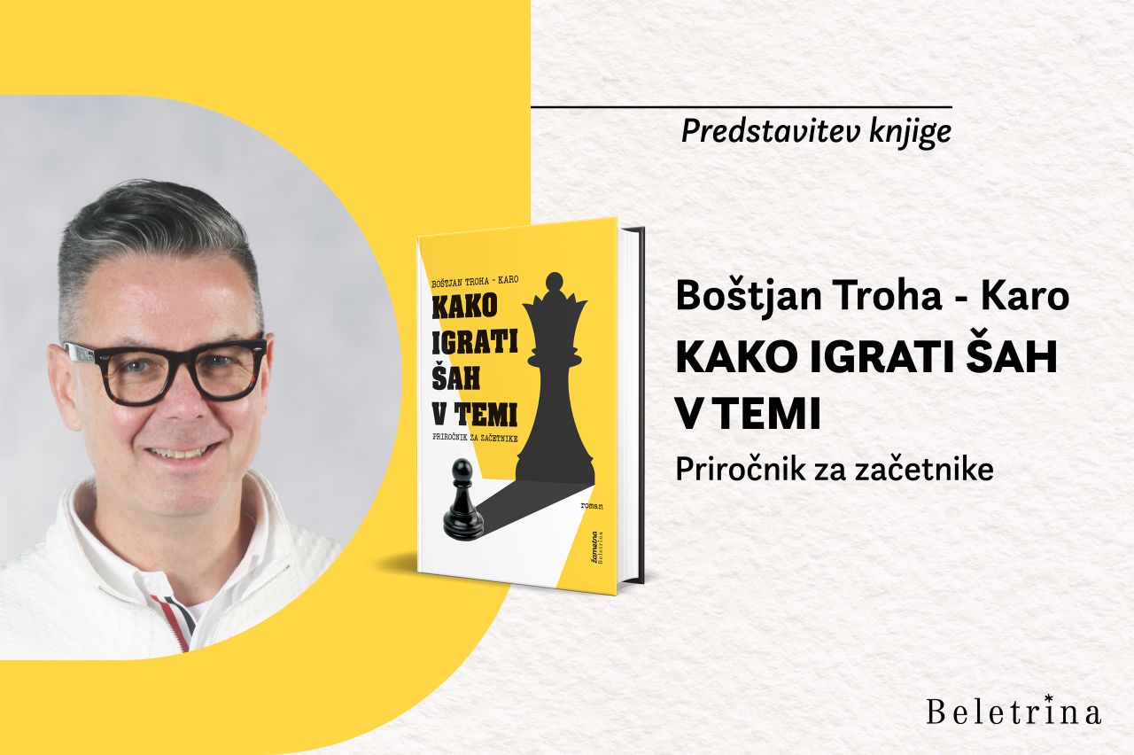 Naslovnica: Pogovor z Boštjanom Troho - Karom v Knjigarni Beletrina v Ljubljani
