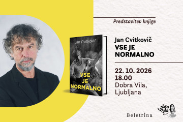 Naslovnica: Predstavitev knjige Vse je normalno Jana Cvitkoviča